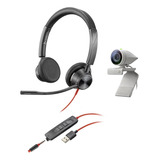 Kit Webcam Studio P5 E Headset Blackwire Bw3325 Poly