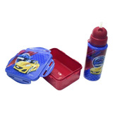 Kit Vaso + Lunchera Infantil Skora Lets Play Racing