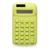 Mini Calculadora De Bolso 08 Dígitos Elgin Portátil Verde