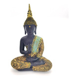 Figura Artesanal Escultura Buda Meditacion Zen Yoga Tibetano
