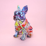 Tolatr Graffiti Bulldog Francés Escultura Animal Estatuas De