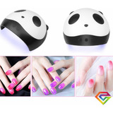 Lámpara Panda Usb Para Manicura De Uñas 12 Leds Uv Esmalte