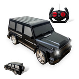 Carrinho Controle Remoto Jipe Acende Farol Azul/preto Blink Cor Preto Personagem Jipe Gta