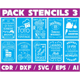 Pack De Vectores Corte Laser - 200 Stencils Variados N°3