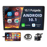 Auto Estereo Pantalla 2 Din Carplay Android 10 Gps + Camara