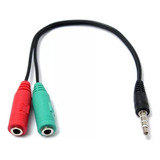 Adaptador Mini Plug Jack Ps4 A Auricular Micrófono Splitter