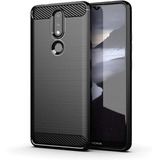 Funda Para Nokia 2.4 24m Tpu Fibra De Carbono + Templado