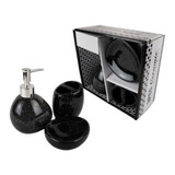 Kit Banheiro Lavabo Conjunto 3 Peças Cerâmica Luxo