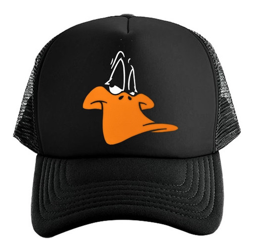 Gorra Black Unisex De Malla El Pato Lucas Looney Tunes