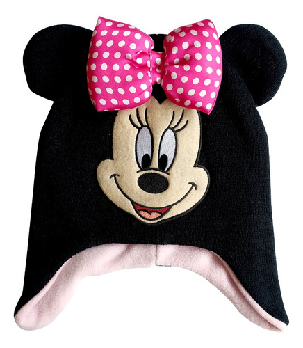 Gorro De Lana Con Tapa Orejas Disney Minnie Mouse Original