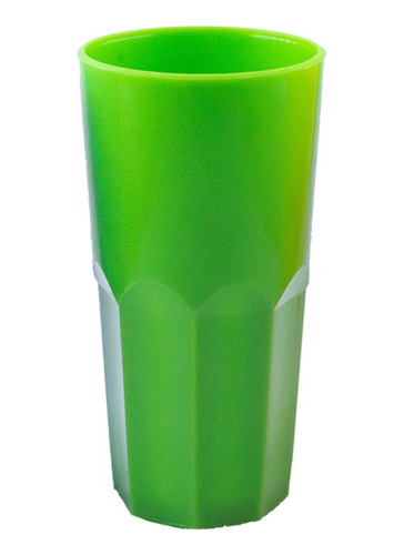 Vaso Facetado Plastico Simil Vidrio Nair Color Pp 320cc X10u