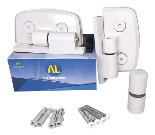 Dobradiça Automatica Para Box De Vidro 1114 Com Puxador