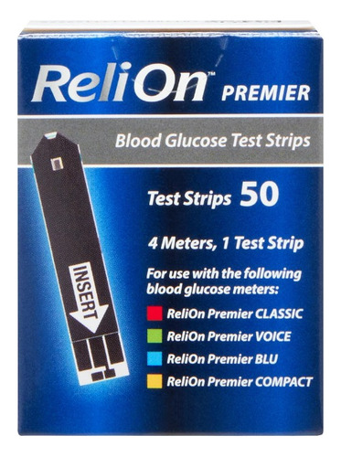 Relion Premier 50 Tiras Glucosa 