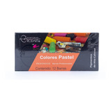 Gises Colores Pastel Suaves Redondos Rodin Rodart 12 Colores