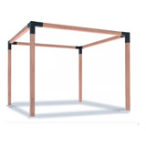 Pergola 3x3 Tipo Gazebo Facil Armado Exterior Jardin 3p