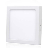 X10 Foco Panel Plafón Led 24w Sobrepuesto Cuadrado Luz Frio