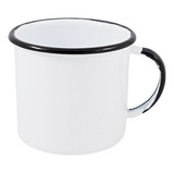 Caneca Esmaltada 1 Unidade Mãe Agata Ewel Nº 6 160ml Cores Cor Branco