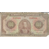 Colombia 100 Pesos Oro 20 Julio 1957