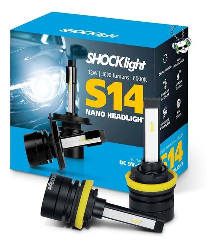 Lâmpada Led Shocklight S14 Nano Headlight 3600 Lumens 6000k