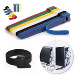 X5 Organizador De Cables Velcro Reutilizable