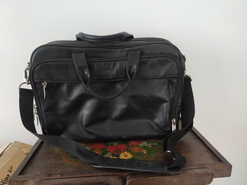 Morral Bolso Maletin Kenneth Cole Cuero - Notebook Laptop