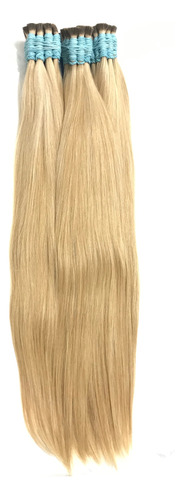 Cabelo Humano Loiro Claro Para Mega Hair 60cm 100 Gramas.