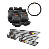 Fundas Asientos P/ Gol Power Alemania + Cubre Volante/zócalo