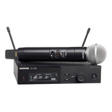 Micrófono Inalámbrico Shure Slxd24ar/sm58-g58 Mic De Mano Color Negro