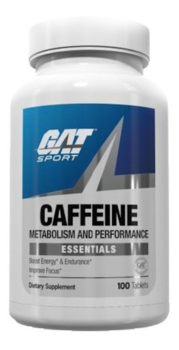 Gat Sport Caffeine 200mg 100 Tabletas Cafeina Pura Sf Cf1 Sabor Sin Sabor