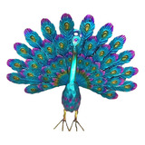 Figuras De Simulación De Pavo Real Para Decoración De Césped