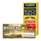 Combo De Tabletas Y Gel Harris Para Eliminar Cucarachas, 6oz