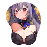 Mouse Pad 3d Ergonómico Anime Genshin Impact Keqing