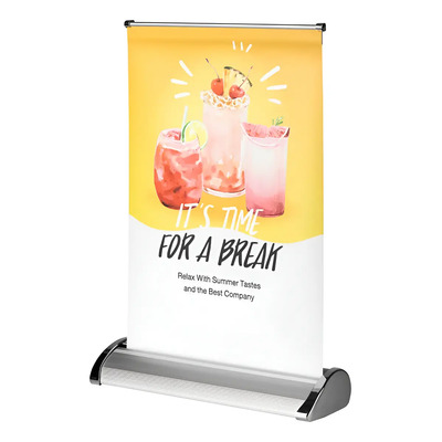 Banner Roll Up Mini con Impresión Full Color para Interiores | Envío gratis
