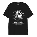 Satan Wins Vieja Scul - Remera Hype