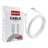Cable De Carga Rapida Compatible Con iPhone 1m Blanco
