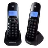 Dúo De Teléfonos Motorola M750-2 Inalámbrico - Color Negro