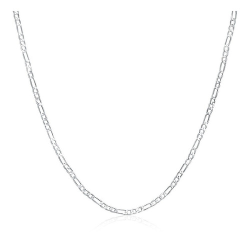 Cadena Cartier Chapado Plata 925 60cm 4mm 13g Collar Hombre