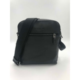 Coach Mariconera Hstn Flght Smth Lthr Negro De Piel Original