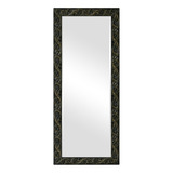 Espelho Luxo Preto Com Dourado 50x150 Para Corpo, Decor 