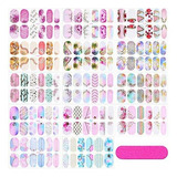 14 Hojas Adhesivas De Esmalte De Uñas De Gradiente De Envol