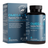 Omega-3 Supremo 1400 Mg Aceite De Pescado Salvaje De Alaska 