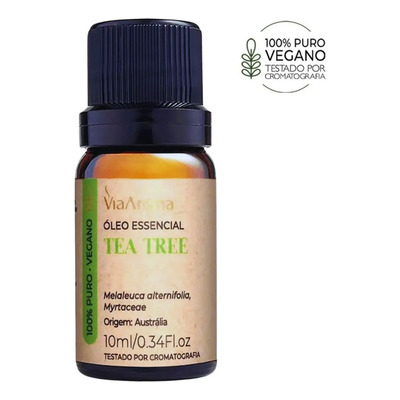 Óleo Essencial Melaleuca Tea Tree 10ml Via Aroma - 100% Puro | MercadoLivre