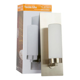 Lampara Pared Moderna Tecnolite Messina Satin Acero 40w G9