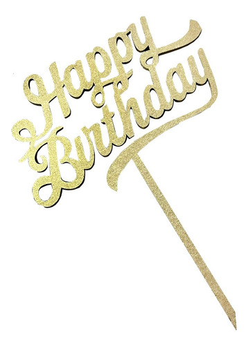 12 Letrero Para Pastel Topper Cake Happy Birthday