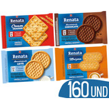 Kit 160un Biscoitos Em Sache Sabores Sortidos Renata