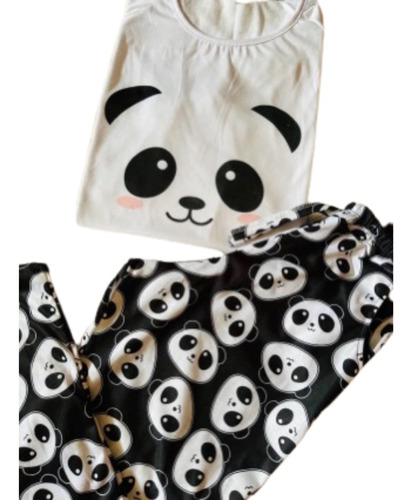 Pijamas Panda Negro Cod 122