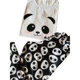 Pijamas Panda Negro Cod 122