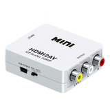 Conversor Hdmi A Rca Adaptador Tv Audio Y Video Av 1080p Fhd