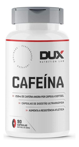 Cafeína Natural 90 Caps Softgel Dux Nutrition