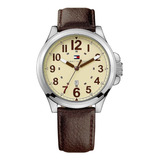Reloj Tommy Hilfiger 1710298 Brown Leather Strap Hombres